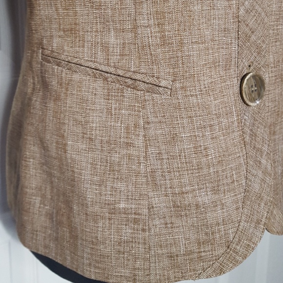 Lafayette 148 Wool Linen Blend 3/4 Sleeve Jacket - Picture 3 of 8